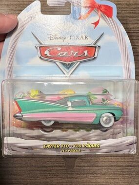 Cars Easter Flo Die-Cast Toy Car - Green & Pink